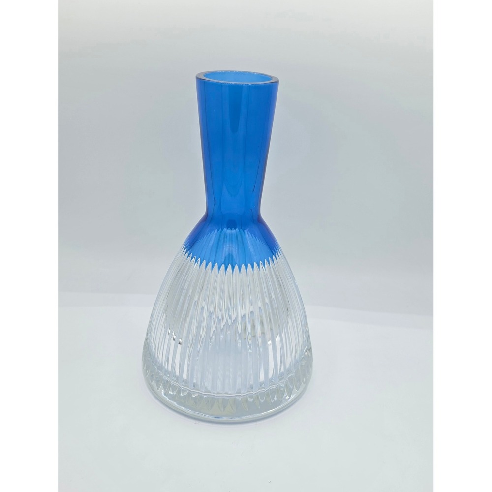 Waterford Mixology Argon Blue Lead Crystal Decanter Base 159460 Discontinued